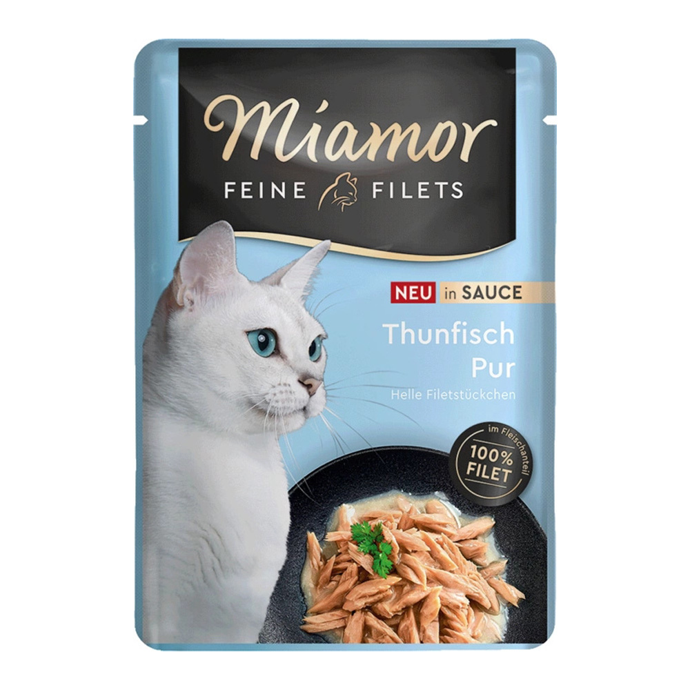 MIAMOR Feine Filets Tuńczyk w Sosie Karma Mokra dla Kota Saszetka 100g